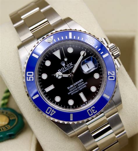 rolex smurf price|Rolex submariner white gold price.